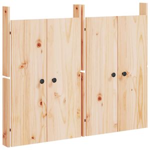vidaXL Portes de cuisine d'ext&eacute;rieur MEPPEL 2pcs 50x9x82cm bois de pin massif