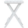 vidaXL Ensemble à manger de jardin 3 pcs Blanc Polypropylène