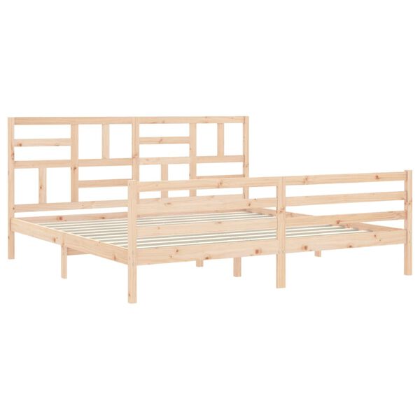 vidaXL Cadre de lit sans matelas bois massif