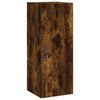 vidaXL Buffet haut Ch&ecirc;ne fum&eacute; 34,5x34x180 cm Bois d'ing&eacute;nierie