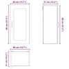 vidaXL Armoire de cuisine 2 pcs Ch&ecirc;ne artisanal 40 x 31 x 80 cm