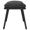 vidaXL Repose-pied Gris fonc&eacute; 45x29,5x35 cm Tissu et similicuir