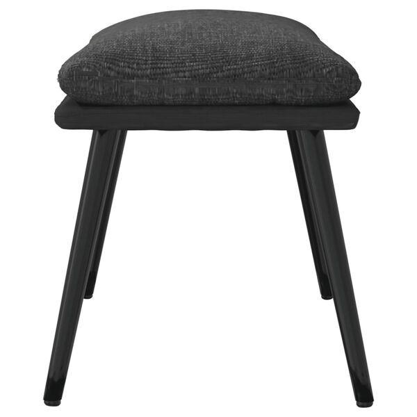 vidaXL Repose-pied Gris fonc&eacute; 45x29,5x35 cm Tissu et similicuir