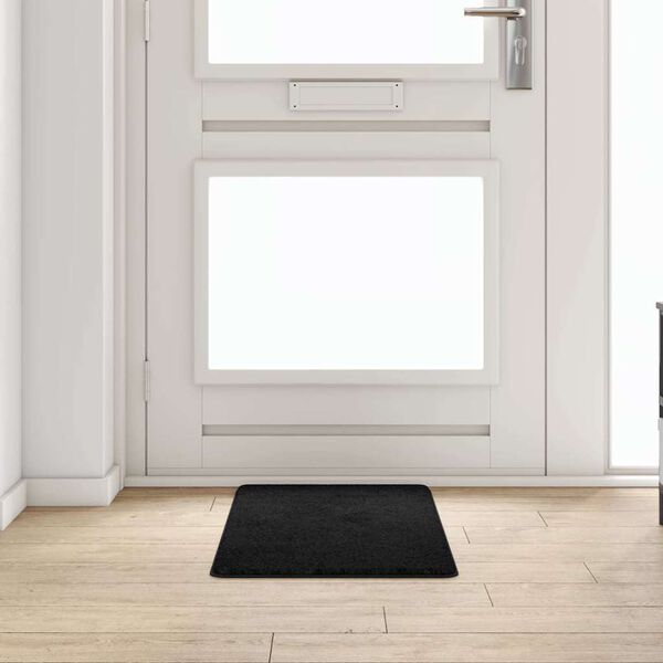 vidaXL Tapis Couloir Noir 50 x 100 cm