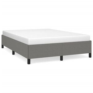 vidaXL Cadre de lit sans matelas gris fonc&eacute; 140x200 cm tissu