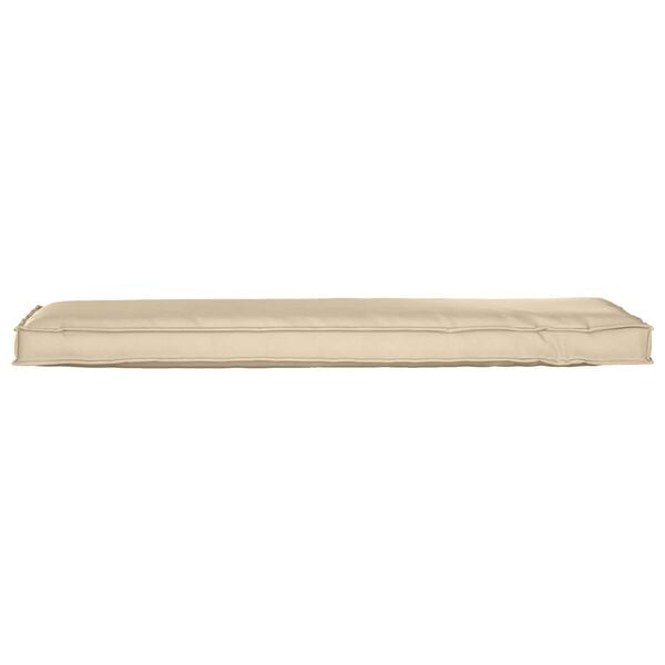 vidaXL Coussin Beige 140 x 40 x 8 cm Tissu Oxford