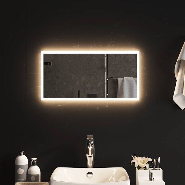 vidaXL Miroir de salle de bain &agrave; LED 60x30 cm