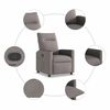 vidaXL Fauteuil inclinable Taupe Tissu
