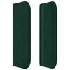 vidaXL T&ecirc;te de lit avec oreilles Vert fonc&eacute; 103x16x78/88 cm Velours