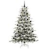 vidaXL Sapin de No&euml;l Artificiel &agrave; Branches Articul&eacute;es Blanc 240 cm