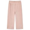 Pantalons pour enfants velours c&ocirc;tel&eacute; rose clair 128