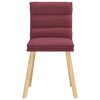 vidaXL Chaises à manger lot de 2 rouge bordeaux tissu