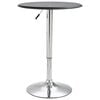 vidaXL Table de bar Noir Ø60 cm MDF