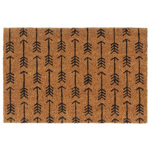 vidaXL Tapis de porte naturel 40x60 cm fibre de coco touffet&eacute;