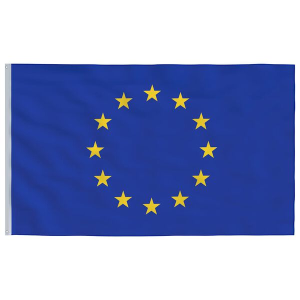 vidaXL Drapeau de l'Europe et m&acirc;t 6,08 m Aluminium