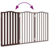 vidaXL Barri&egrave;re pour chien pliable 3 panneaux 150 cm bois de peuplier