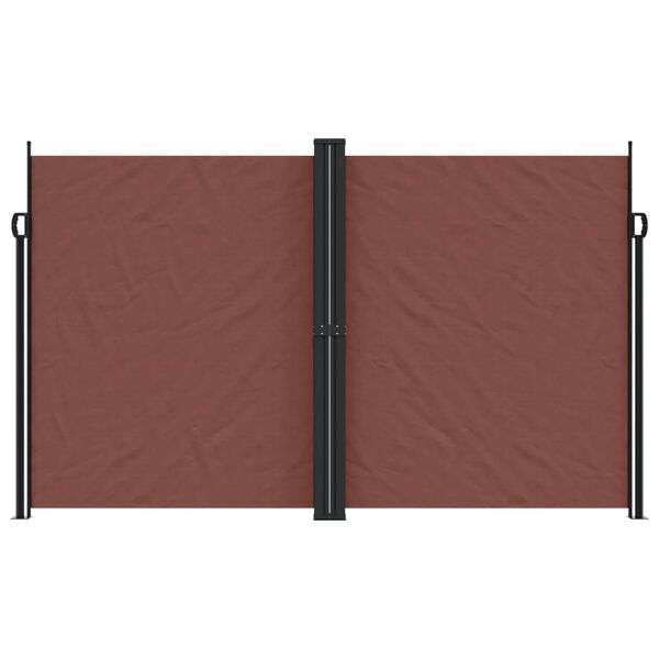 vidaXL Auvent lat&eacute;ral r&eacute;tractable Marron 200x1200 cm