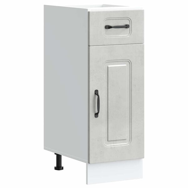 vidaXL Armoire de cuisine Kalmar gris b&eacute;ton bois d'ing&eacute;nierie