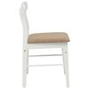 vidaXL Chaise de salle à manger 2 pcs Blanc et marron