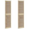 vidaXL Porte de Cabinet avec porte 2 pcs Naturel 201 x 2,1 x 49,5 cm