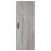 vidaXL Buffet haut Sonoma gris 34,5x34x180 cm Bois d'ing&eacute;nierie
