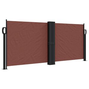vidaXL Auvent lat&eacute;ral r&eacute;tractable marron 100x1000 cm
