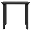 vidaXL Ensemble à manger de jardin avec coussins 3 pcs noir