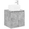 vidaXL Vanit&eacute; de lavabo mural Gris b&eacute;ton 49,5 x 44,5 x 66 cm