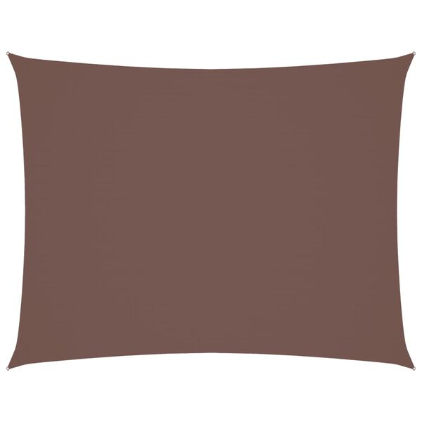 vidaXL Voile de parasol tissu oxford rectangulaire 3x4 m marron
