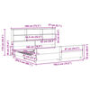 vidaXL Cadre de lit sans matelas 180x200 cm bois massif de pin