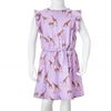 Robe fille manches à volants cordon de serrage lila 128