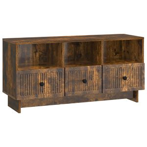 vidaXL Meuble TV Ch&ecirc;ne fum&eacute; 102 x 34,5 x 50 cm Bois d'ing&eacute;nierie