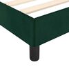 vidaXL Cadre de lit sans matelas vert fonc&eacute; 80x200 cm velours