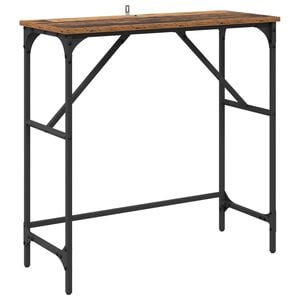 vidaXL Table console Bois ancien 75 x 32 x 75 cm Bois d'ing&eacute;nierie