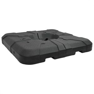 vidaXL Base de parasol &agrave; bras d&eacute;port&eacute; 110 Noir Carr&eacute;
