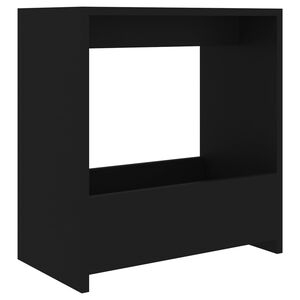 vidaXL Table d'appoint noir 50x26x50 cm bois d'ing&eacute;nierie