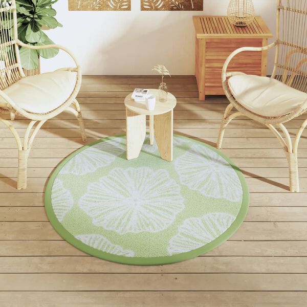 vidaXL Tapis d'ext&eacute;rieur ARAKIL vert &Oslash;120 cm PP
