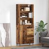 vidaXL Haut Armoire avec tiroir 2 pcs Bois Ancien Bois d'ing&eacute;nierie
