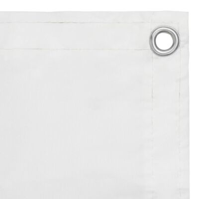 vidaXL Écran de balcon Blanc 90x600 cm Tissu Oxford
