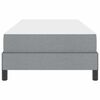 vidaXL Lit à ressorts avec matelas Gris clair 80 x 200 cm tissu