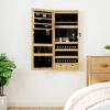 vidaXL Armoire &agrave; bijoux avec miroir et &eacute;clairage LED mural