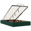 vidaXL Lit ottoman avec matelas vert fonc&eacute; 120x190 cm velours