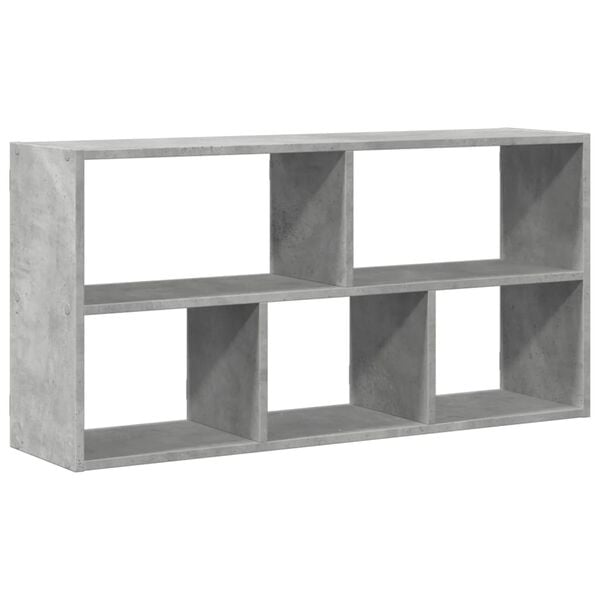 vidaXL &Eacute;tag&egrave;re murale gris b&eacute;ton 100x25x50 cm bois d'ing&eacute;nierie