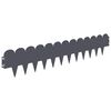 vidaXL Bordure de Pelouse 10 pcs 103 x 20 cm Acier Anthracite