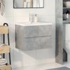 vidaXL Ensemble de meubles de salle de bain 2 pcs gris b&eacute;ton