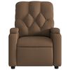 vidaXL Fauteuil de massage inclinable Marron Tissu