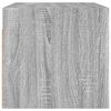 vidaXL Armoires murales portes vitr&eacute;es 2 pcs sonoma gris 68,5x37x35 cm