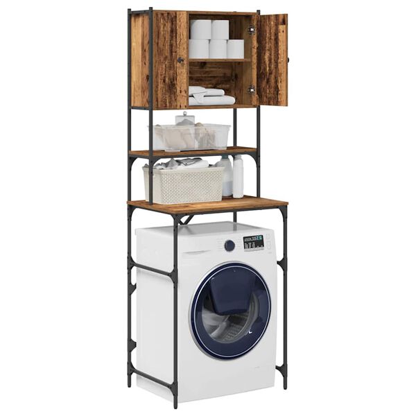 vidaXL Cabinet pour lave-linge Bois ancien 68 x 48,5 x 194 cm