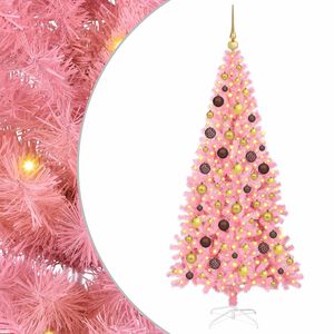 vidaXL Sapin de No&euml;l Rose 180 cm PVC