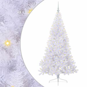 vidaXL Sapin de No&euml;l artificiel avec 300 LED Blanc 180 cm PVC et Acier